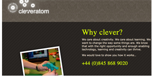 cleveratom web site design