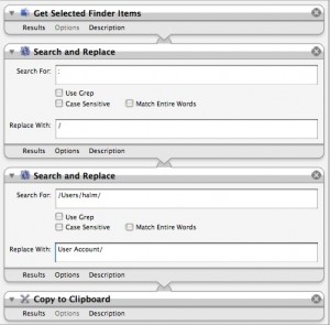 The Automator Workflow